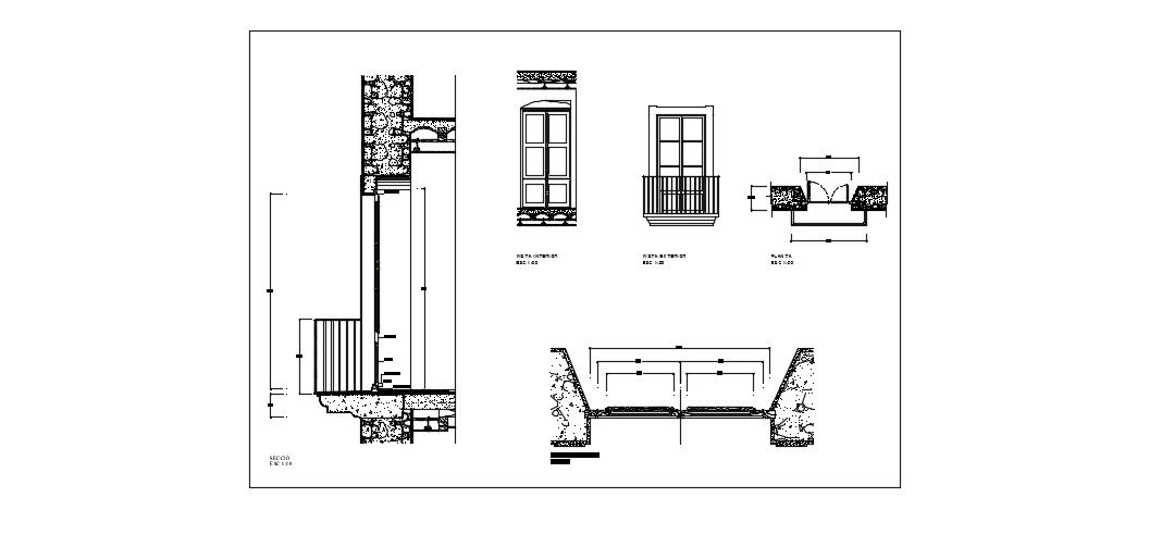 Carpentry Details In DWG File