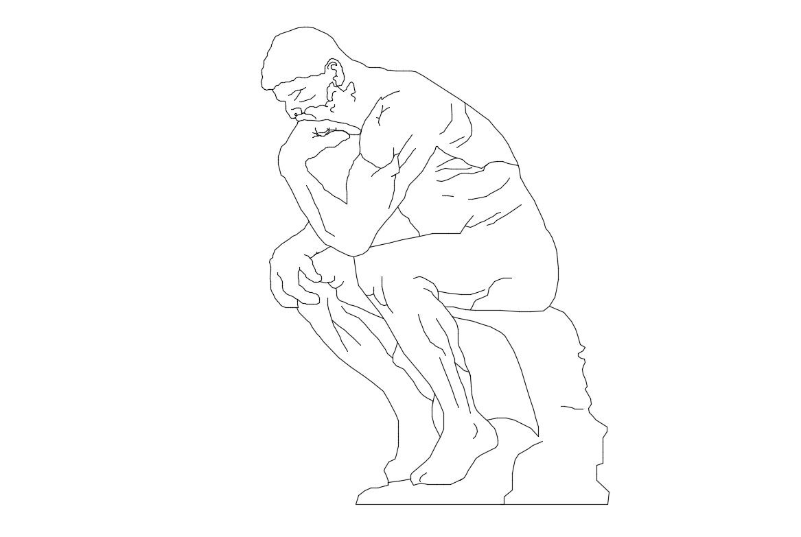 Carved Statue Design 2d Elevation CAD Blocks Free Download