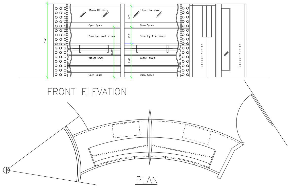 Cash Counter CAD Table Layout DWG for Interior and Retail Design