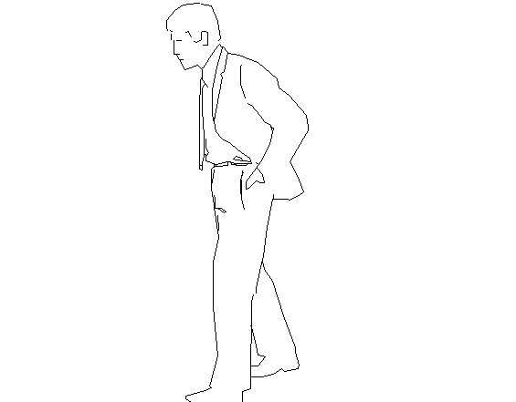 Casual men 2d detail