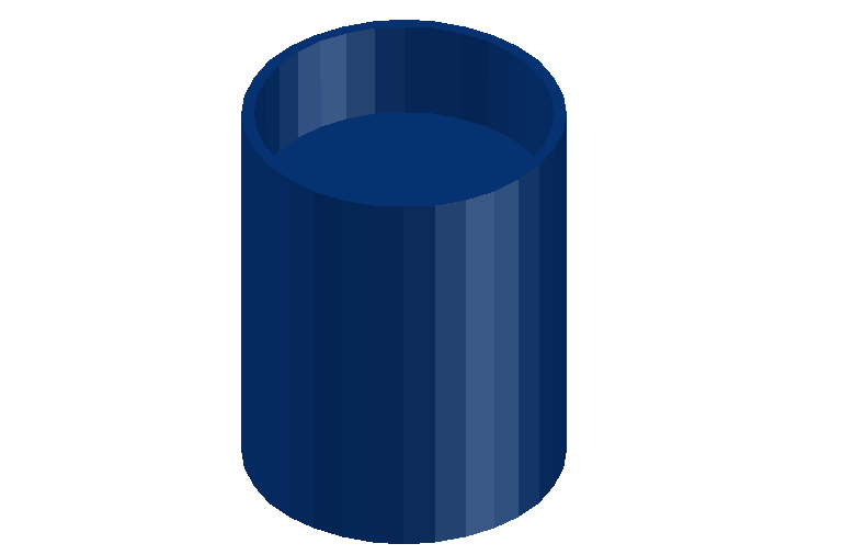 Ceiling 3d view in cylindrical shape of D 63 size dwg file