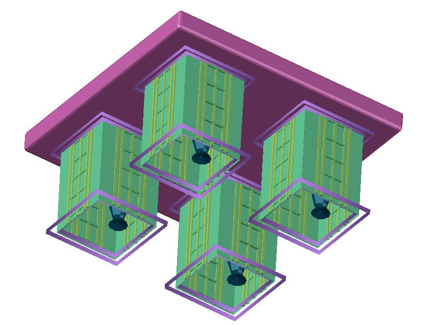 Ceiling Lamp Design 3d Model DWG File