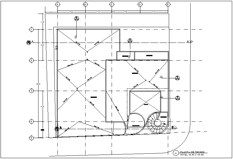 Ceiling plan of clinic view with architectural view dwg file