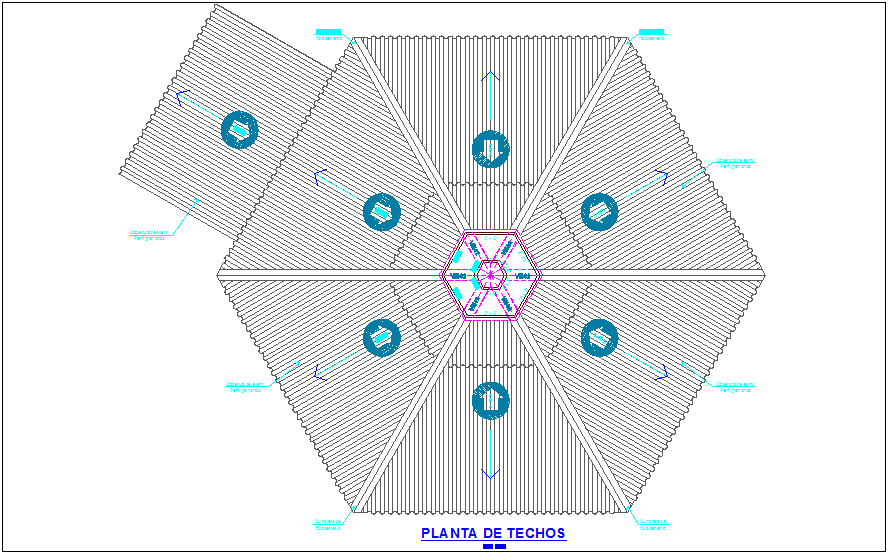 Ceiling plan of school dwg file