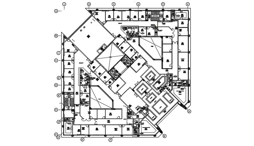 Ceiling Plans of office building.