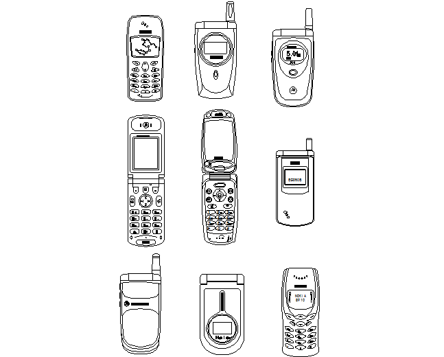 Download Free Mobile Phone Design In DWG File