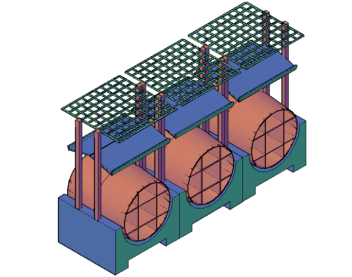 Cellar type exhibitor 3d view design