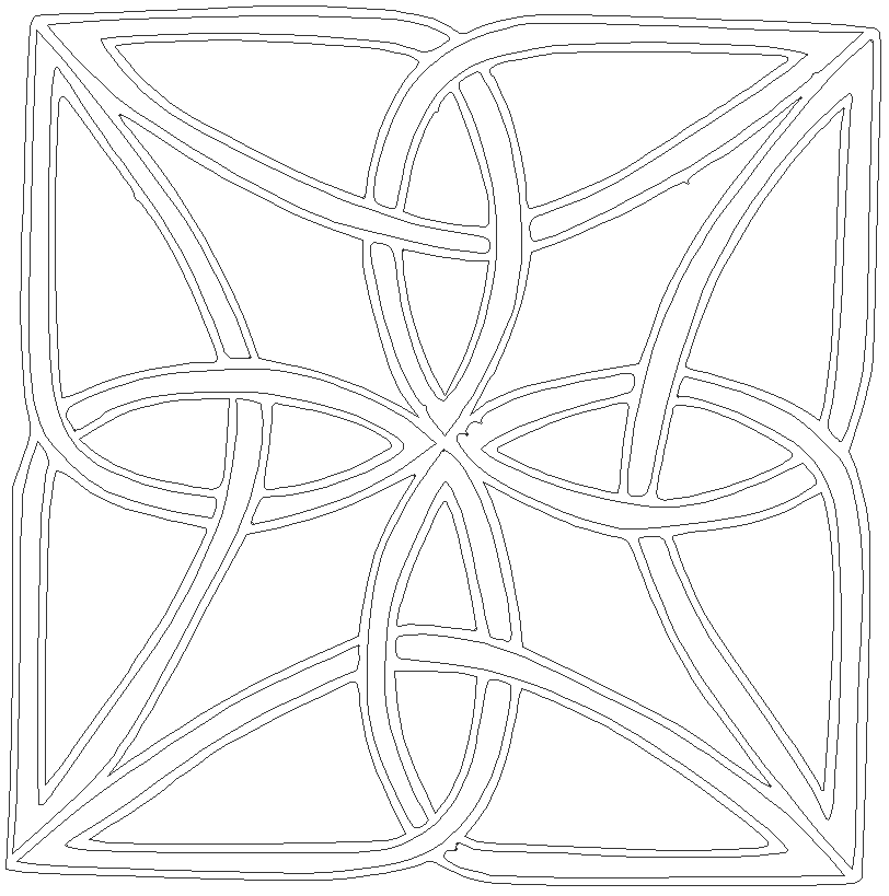 Celtic quilt or quilting stencil or Celtic knot  DWG AutoCAD file