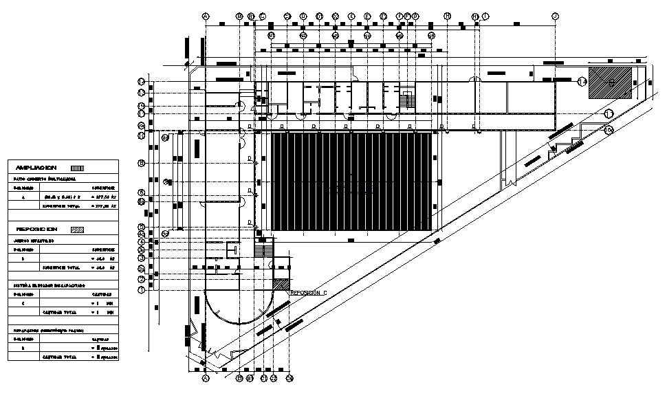 Center line plan detail dwg file