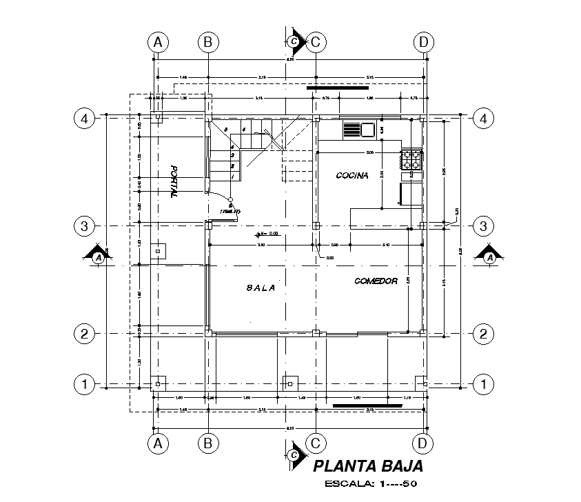 Centerline detail drawing separated in this AutoCAD file. Download this 2d Autocad drawing file.