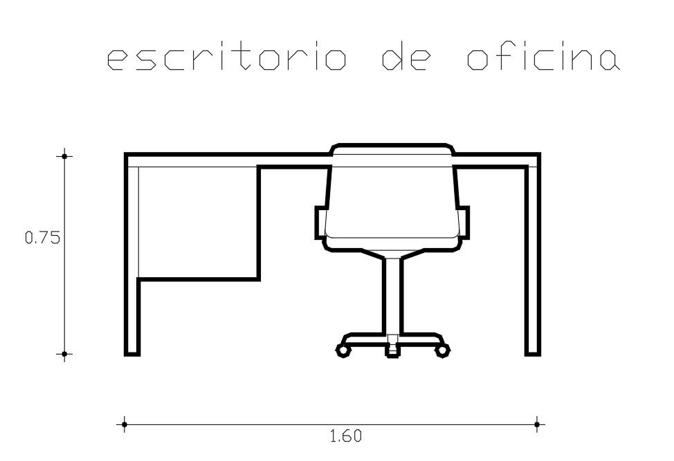 Chair and Table CAD Block for Interior Furniture Layout