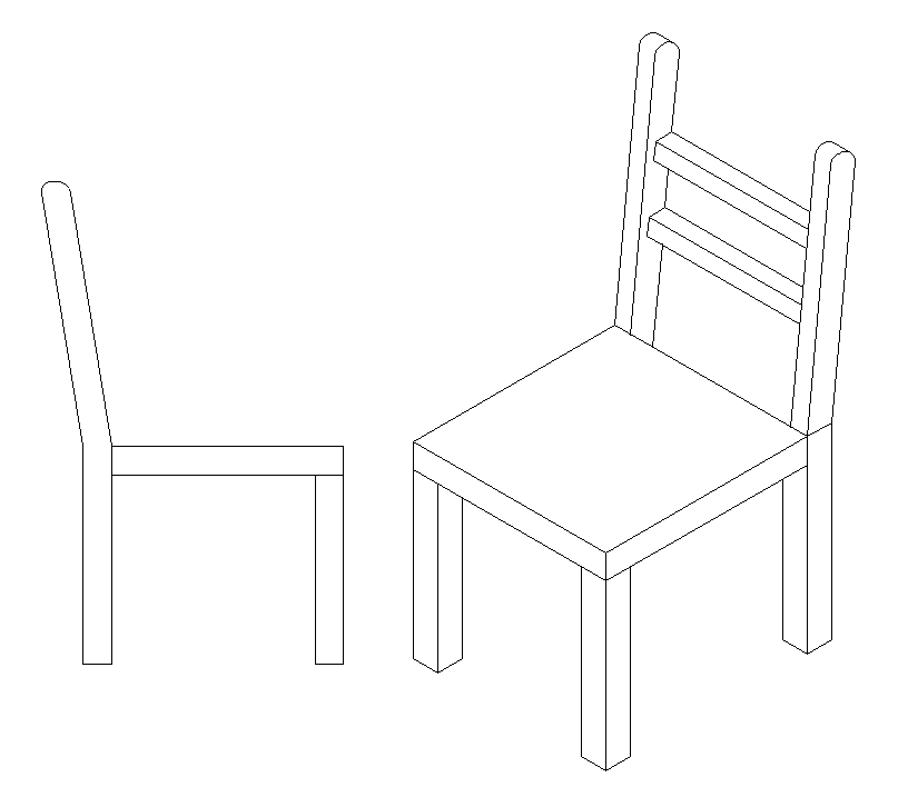 Chair CAD Drawing AutoCAD DWG for Furniture Design