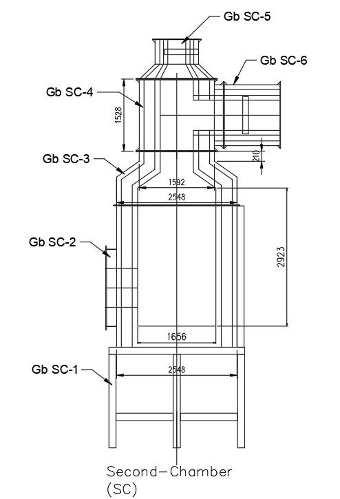 Chamber design in AutoCAD 2D drawing, dwg file, CAD file