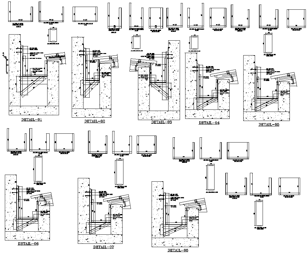 Chamber section detail DWG AutoCAD drawing
