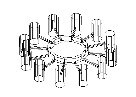 Chandlier lights 3d details