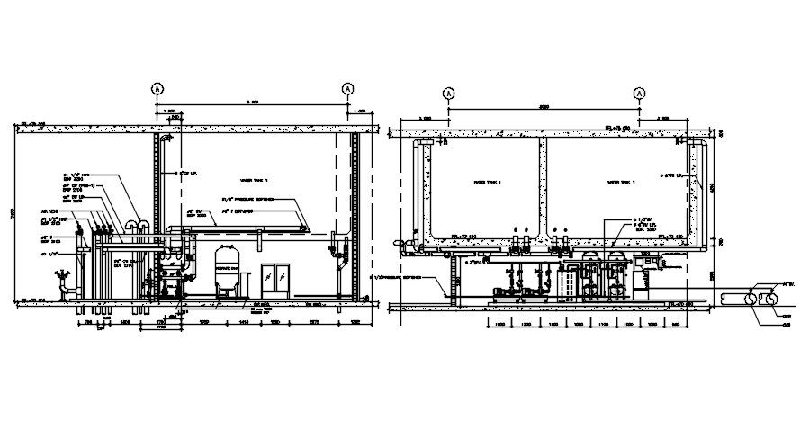 Chemical Industry Plant AutoCAD Section Drawing DWG File