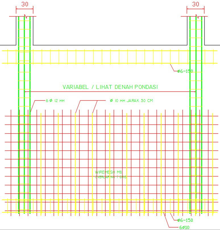 Chess pizza footing construction drawing is given in this file