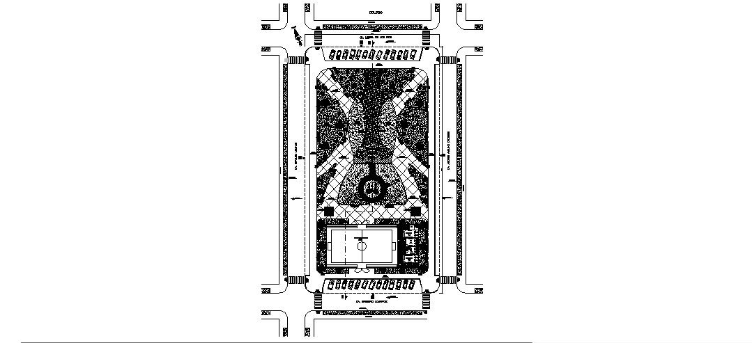 Children play theme park landscaping structure cad drawing details dwg file
