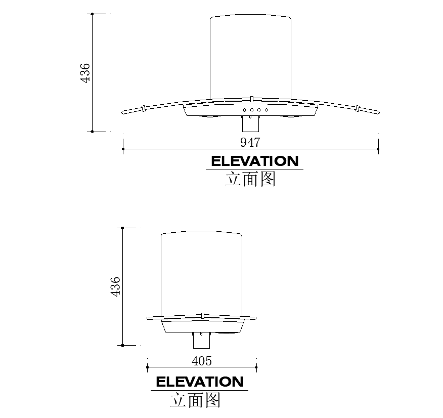 Chimney CAD structure detail elevation layout file