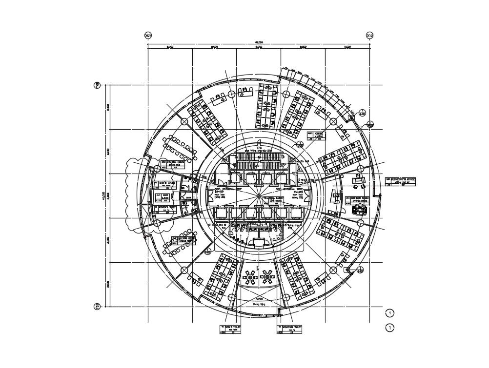 Circle Corporate Building DWG File