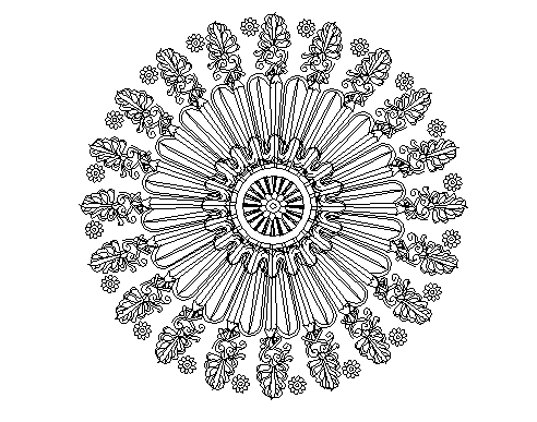 Circular carved cad blocks