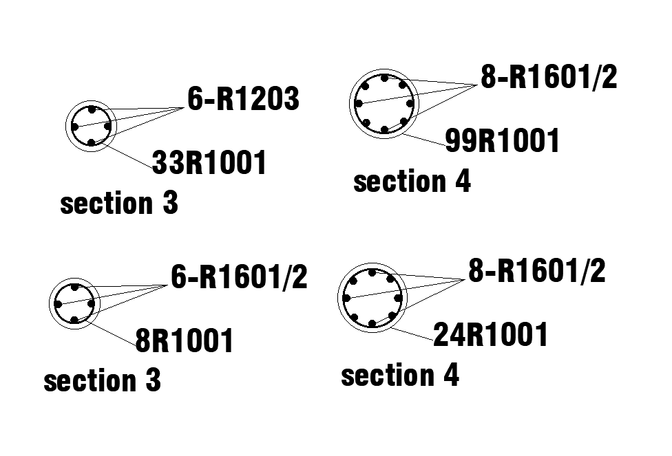 Circular column detail is given for 18x17m house plan in this Autocad drawing file. Download now.