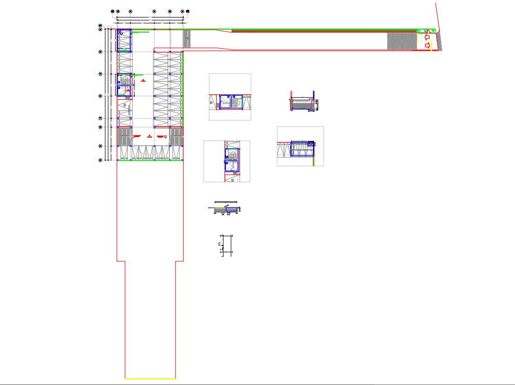 Cistern and storm tank construction cad drawing details dwg file