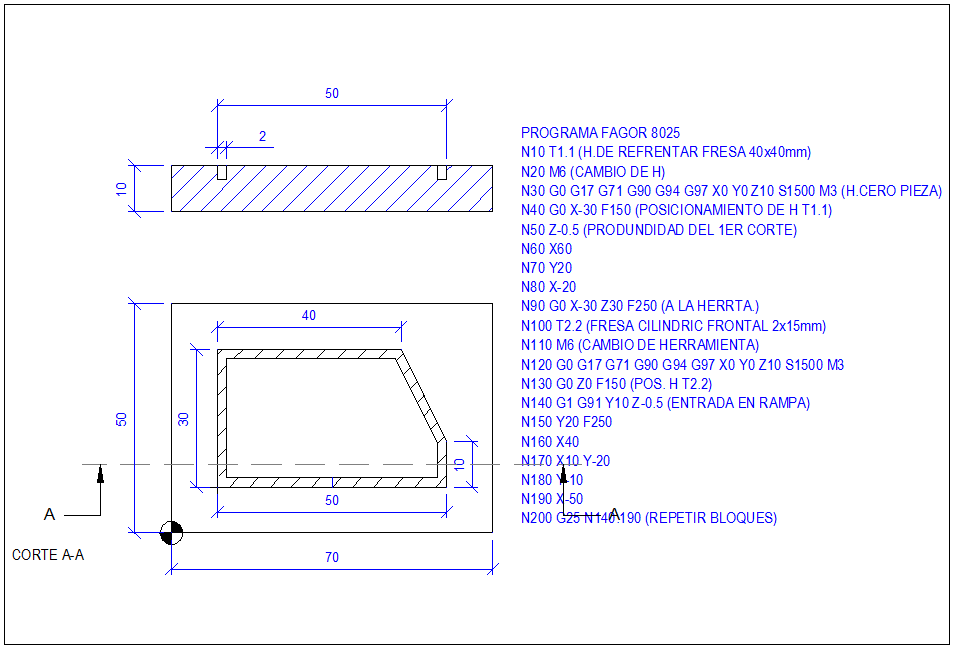 Cistern tank section plan and plan view detail dwg file