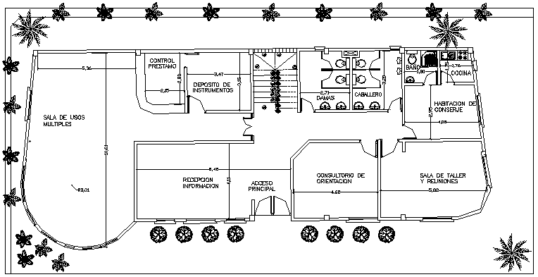 City Cultural Center Architecture Layout and Structure Details dwg file