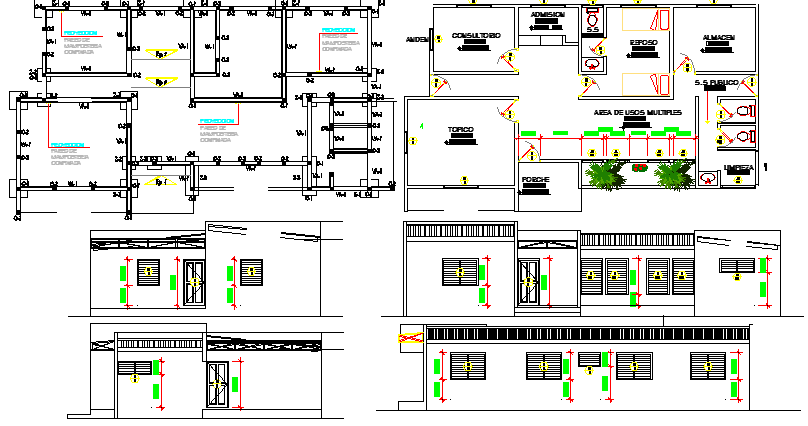 City Health Care Center Architecture Project dwg file