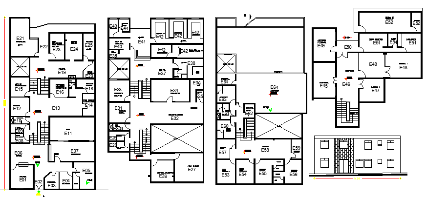 City Health Center Structure Details dwg file