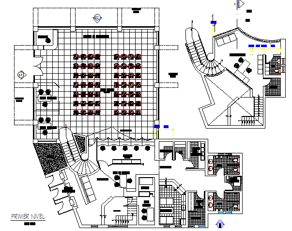City bank agency architecture layout plan details dwg file