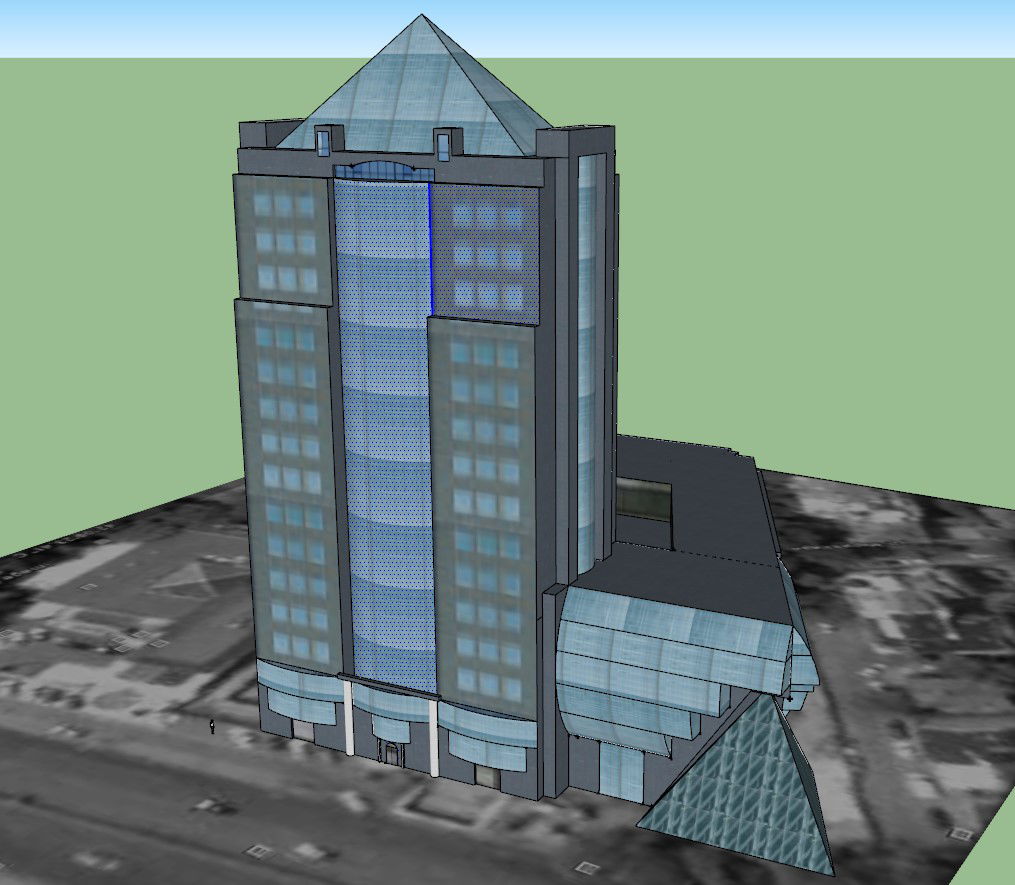 City Centre Design with Floor Plans and Sections DWG AutoCAD File