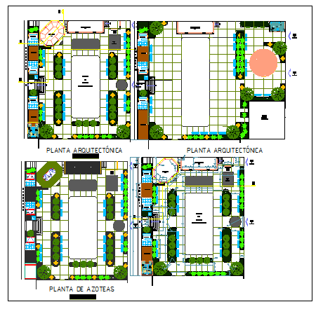 City community park architecture project dwg file
