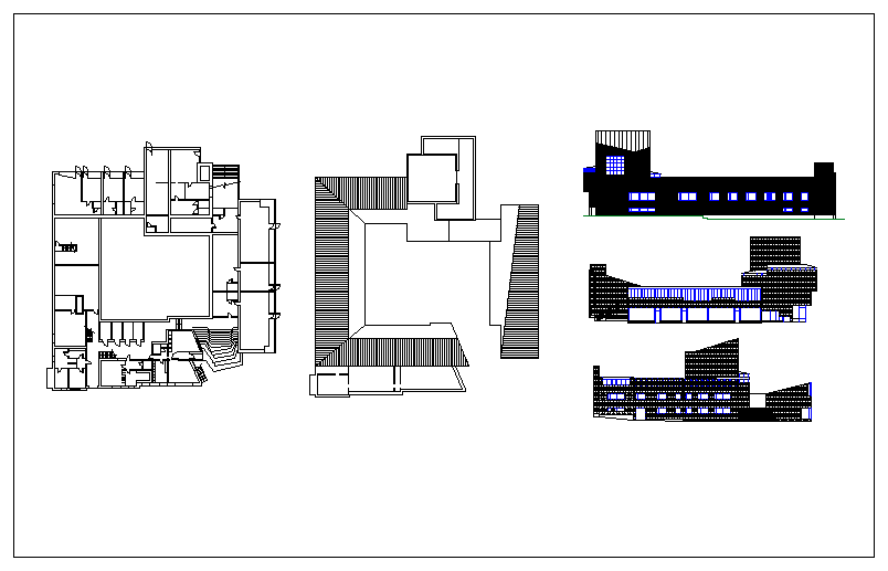City council town hall detail dwg file