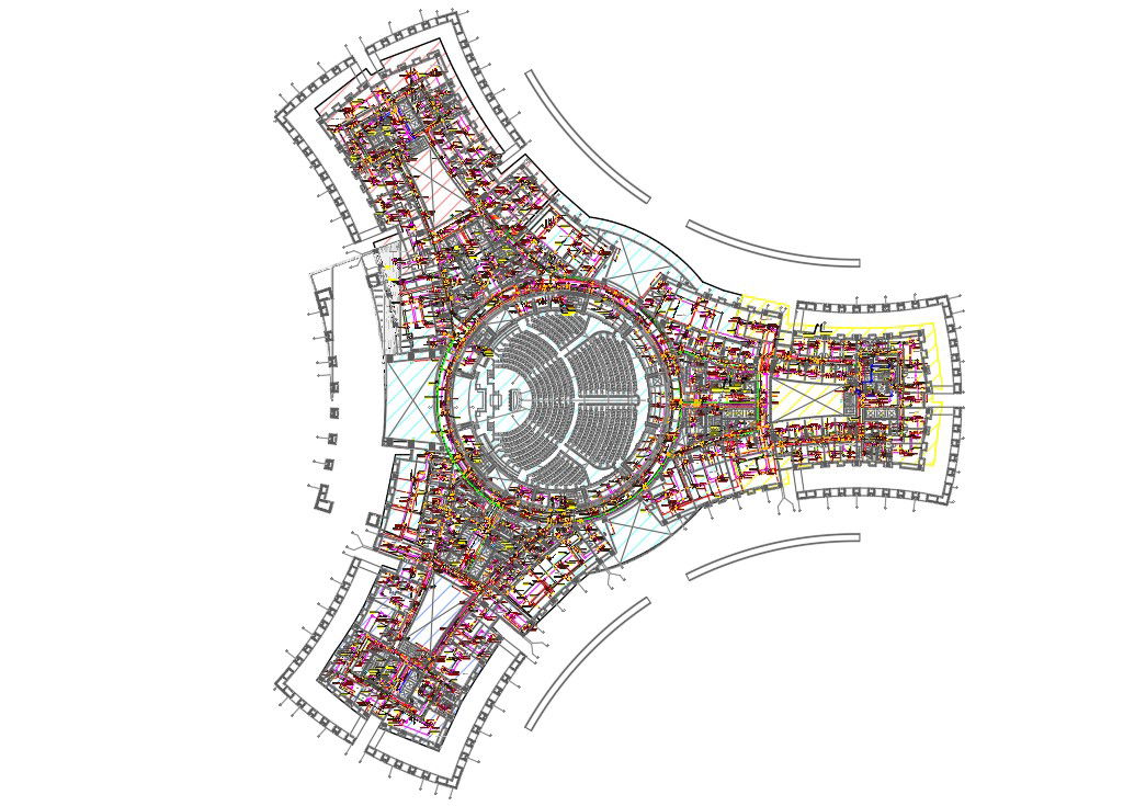 City Center Mall Floor Layout Plan AutoCAD File