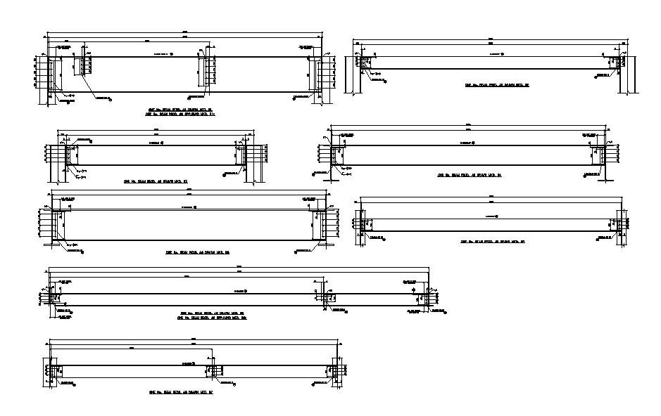 Civil Drawing Beam Section View AutoCAD File