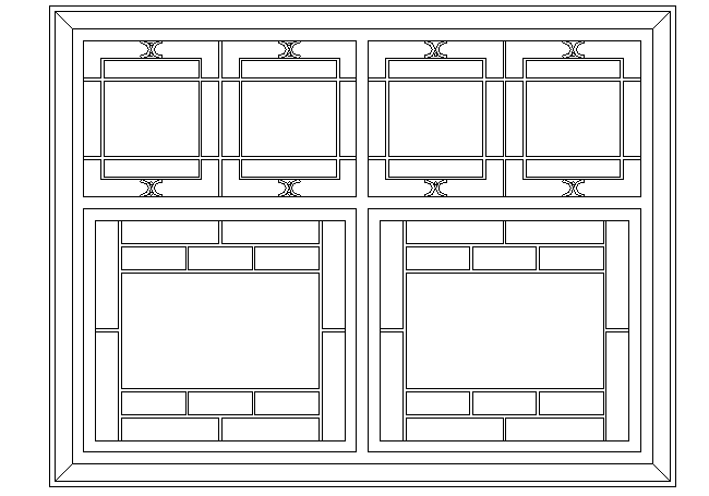 Classical window elevation