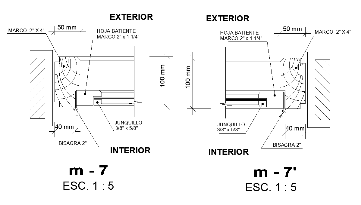Clear Cut section details of Exterior and interior windows. Download now.