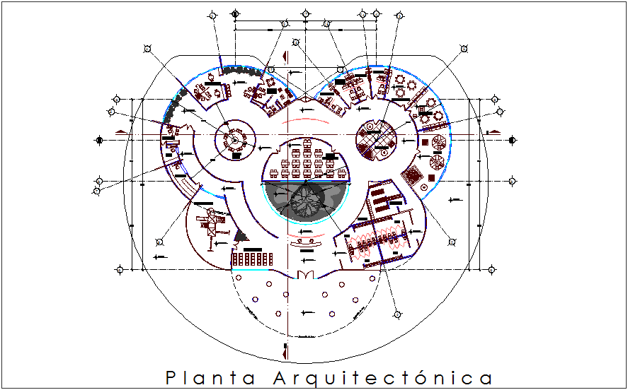 Clinic architectural plan dwg file