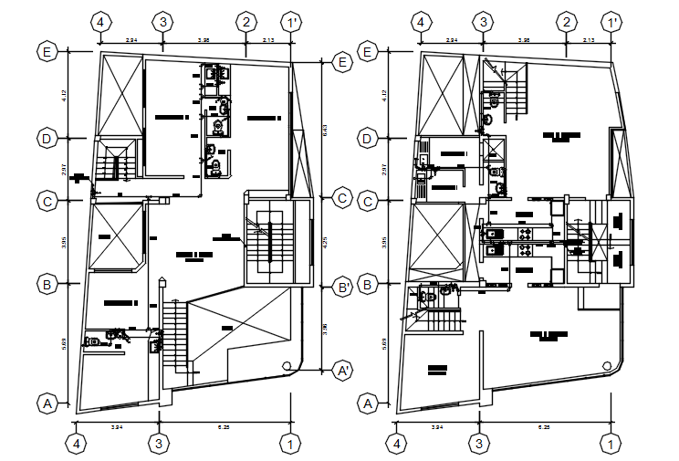 Clinic layout in dwg file