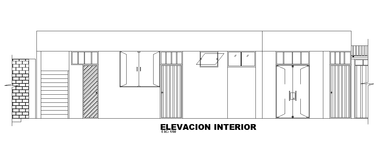 Clinic Building Elevation CAD Drawing Free Download DWG File