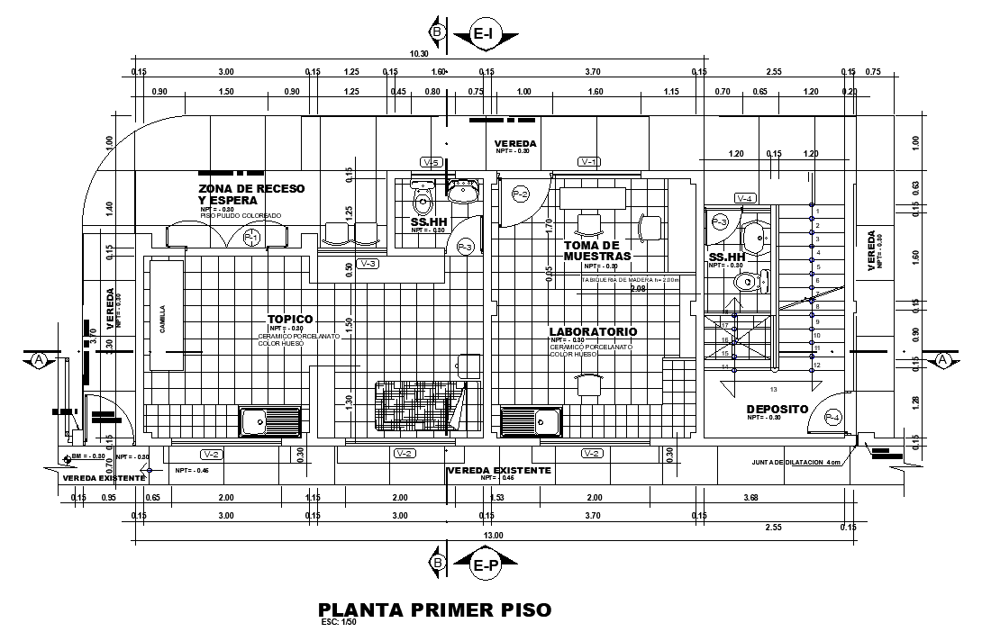 Clinic Plan With Furniture Layout Plan CAD Drawing DWG File