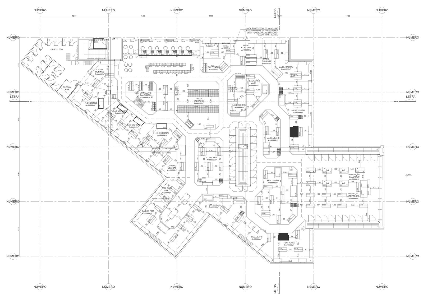 Cloth Showroom interior detail DWG AutoCAD file