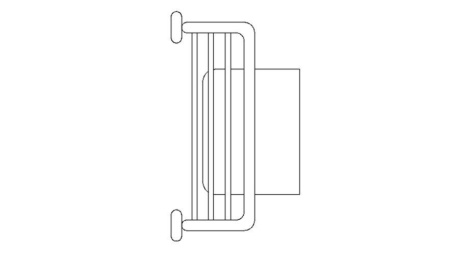 Clothing rack details cad block in AutoCAD, dwg file.