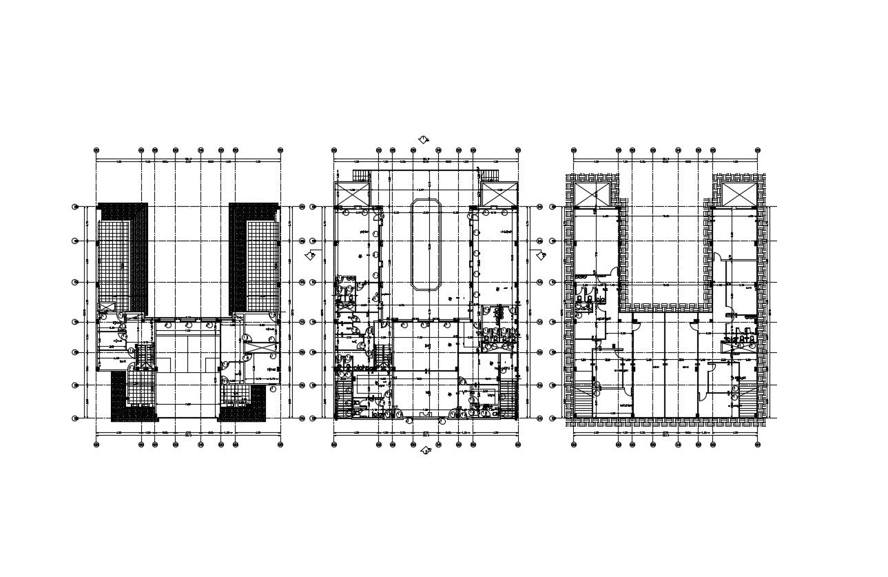 Club Development Floor Plan With Working Drawing AutoCAD File