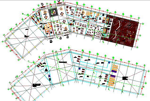 Club House Design and Structure Details dwg file