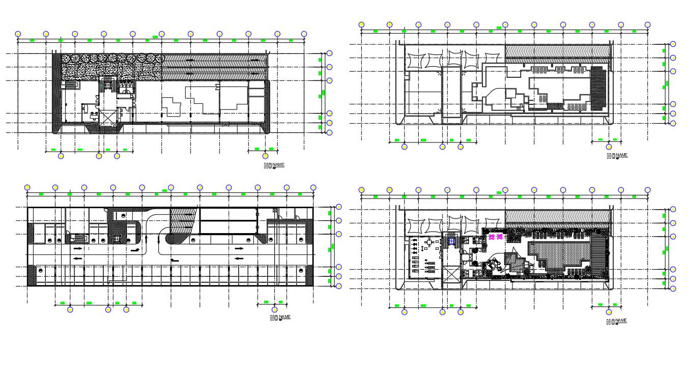 Club House Ramp plan Design of DWG file