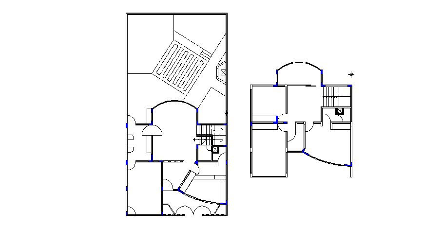 Club house floors framing plan structure details dwg file