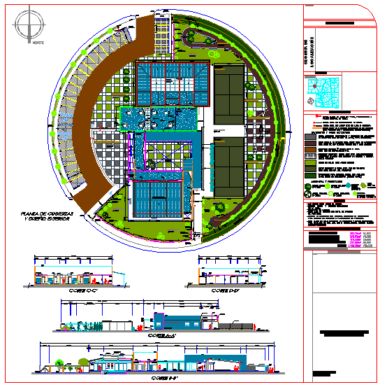 Club house housing association--pool courts multipurpose room